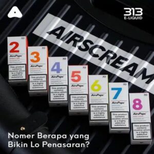 Airscream 313 數字煙油 | 英國Airscream 313氣泡小煙油30mL | 多款果香口味